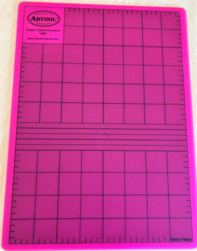 Artool Cutting-Mat/ Schneidematte, zweifarbig lila-pink 22x30 cm